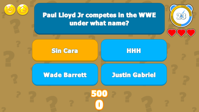Wrestling Trivia­ Screenshot