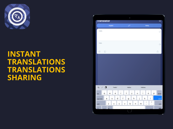 Our translator and keyboard