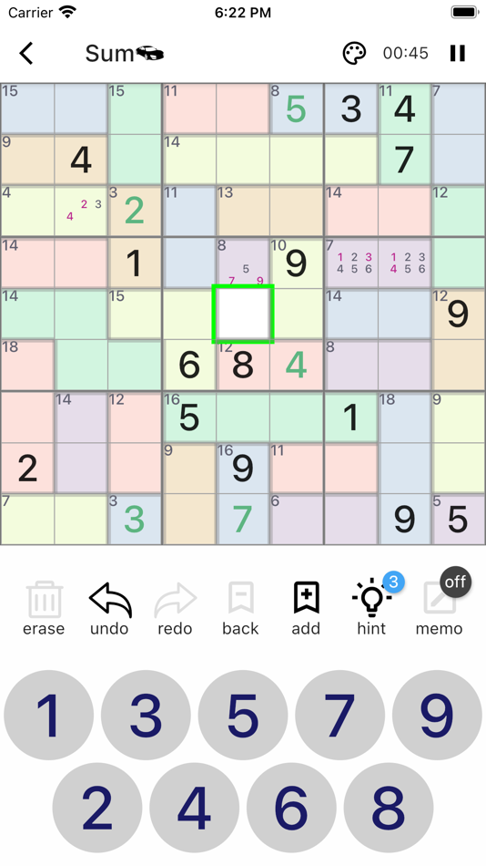 #4. All Sudoku - 5 kinds of sudoku (iOS) 由: Gyuhyeon Jeon