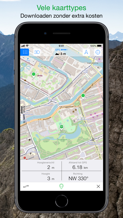 Maps 3D -  Outdoor GPS iPhone app afbeelding 5