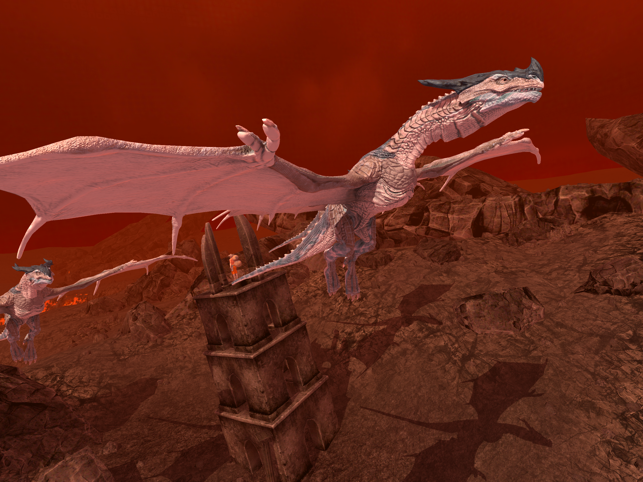 צילומי מסך של משחקי סימולטור טיסת דרקון