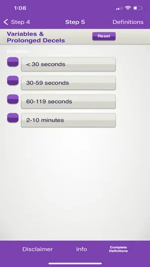 Fetal Heart Rate 5-tier iPhone Screenshot 3