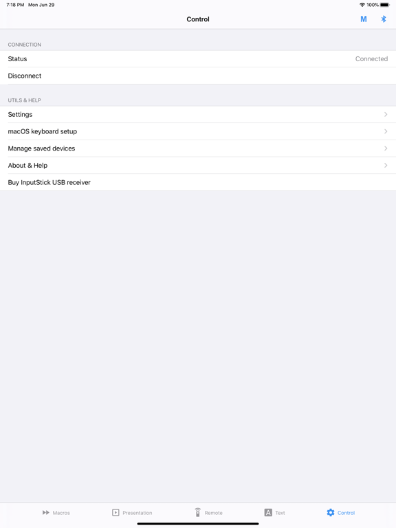 USB Remote iPad screenshot 8 - Utilities app