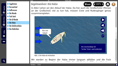 Segelschein Binnen Screenshot