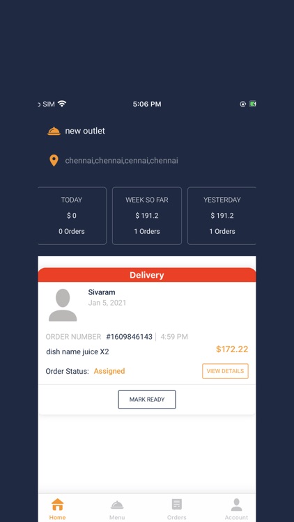 RESTAURANT LOGIN ORDERKAKAI