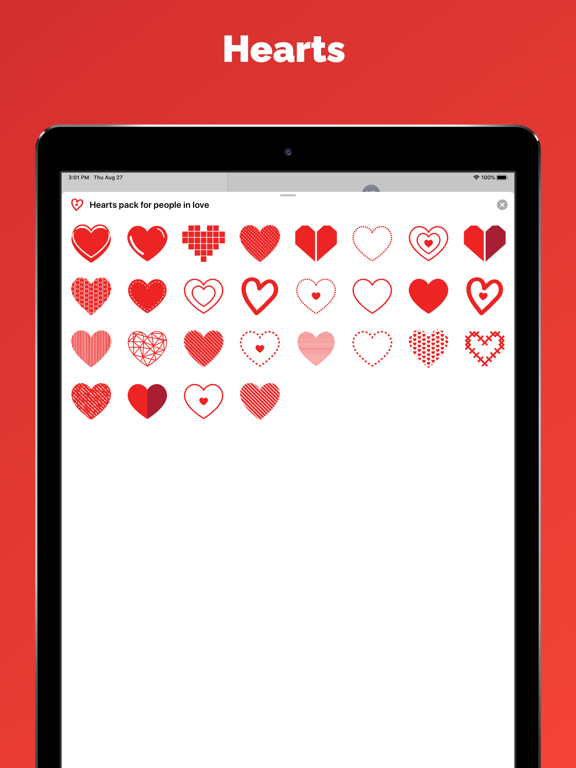 Screenshot #4 pour Autocollants coeur et emoji