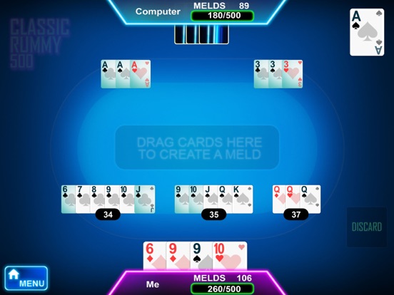 Screenshot #4 pour Rummy 500 Casino Card Game