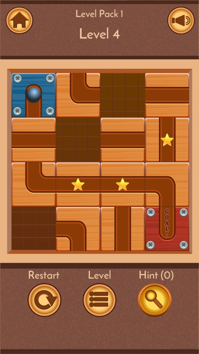 Save The Ball, Wooden Maze Screenshot