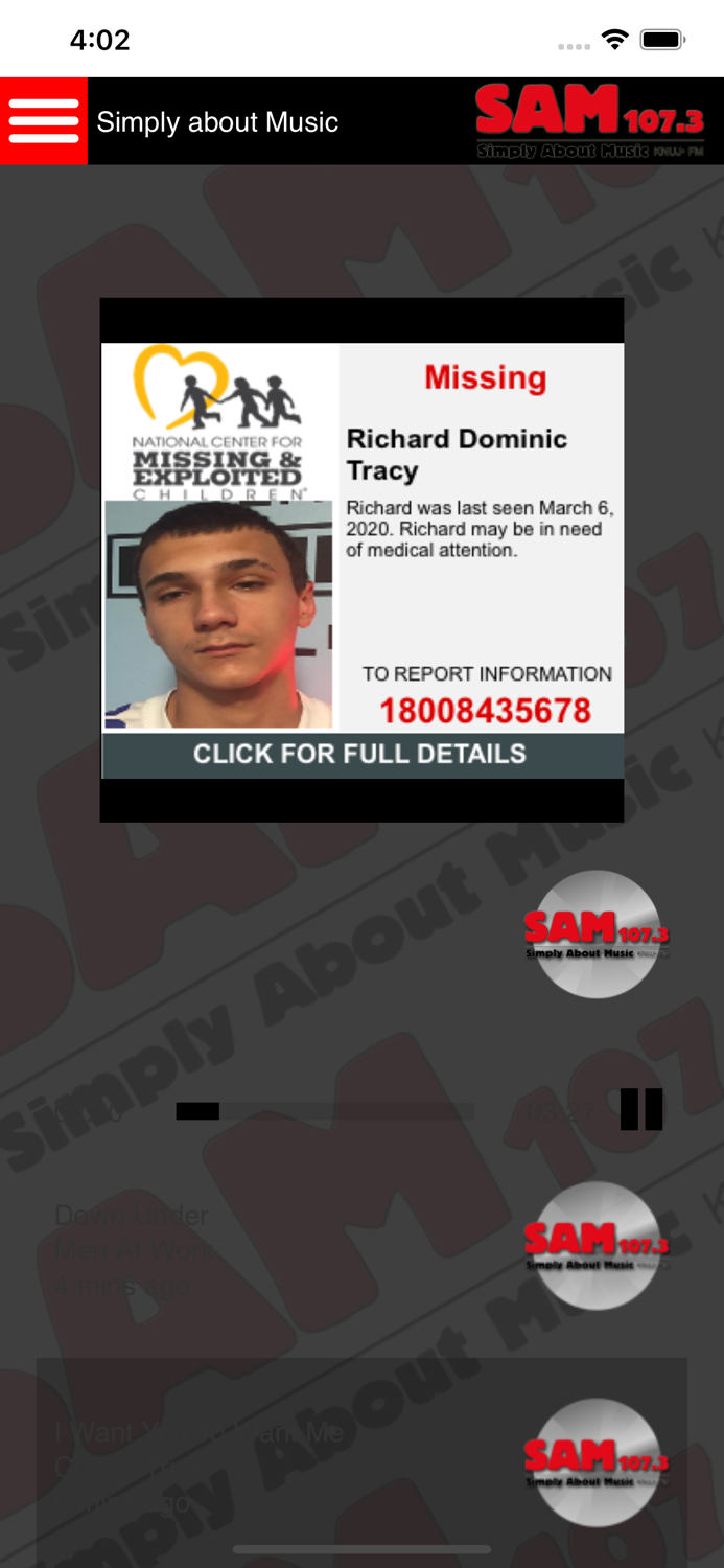 SAM 107.3 Simply About Music