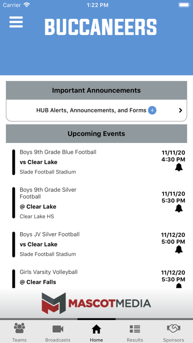 Brazosport ISD Athletics Screenshot