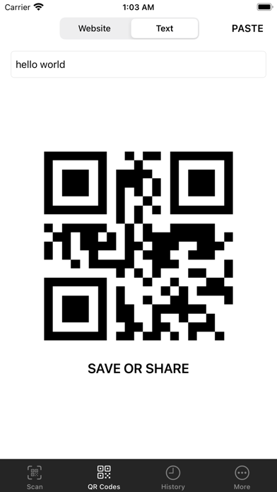 Screenshot #1 pour Instant Scan - Simple QR Code