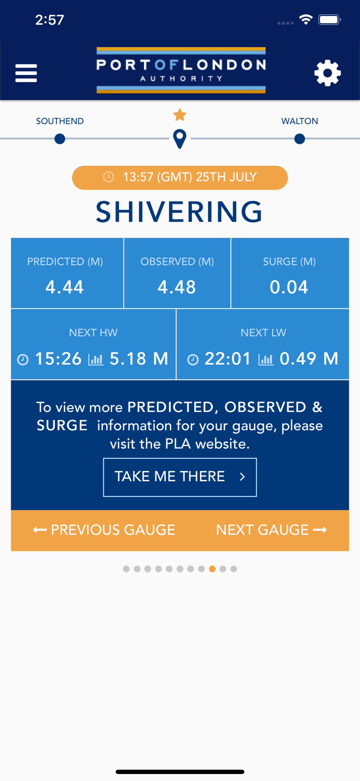 PLA Tidal Thames App