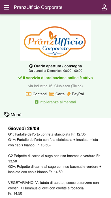 PranzUfficio Corporate Screenshot
