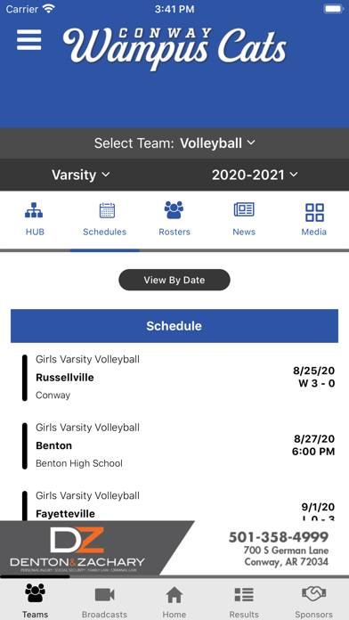 Conway Wampus Cats Athletics Screenshot