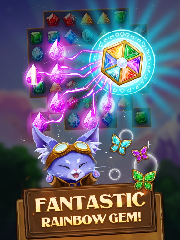 Screenshot #4 pour Fantasy Gems : Match 3 Puzzle