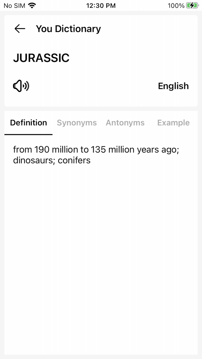 You Dictionary - New Discovery
