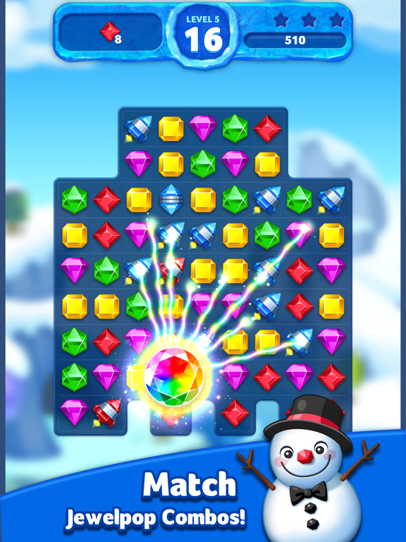 Screenshot #1 for Jewel Ice Mania: Match3Puzzle!
