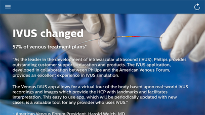 Philips Venous IVUS Tutor Screenshot
