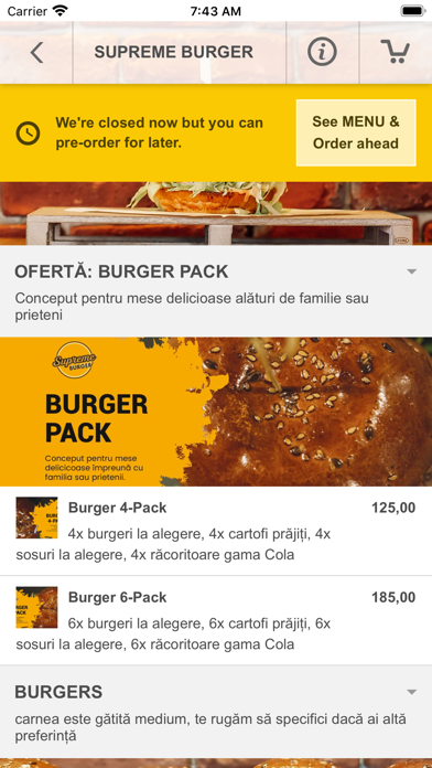 Supreme Burger Screenshot