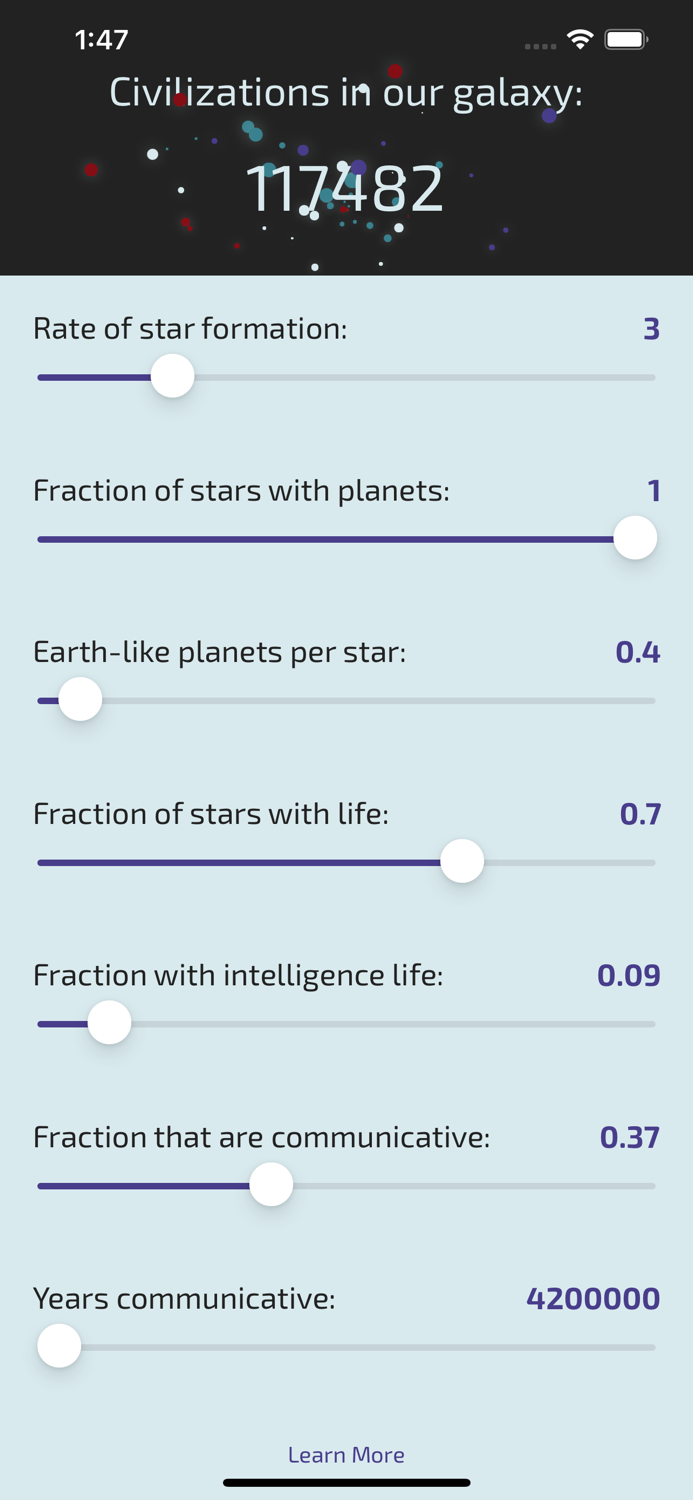 Drake Equation Calculator