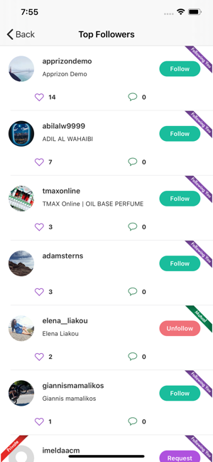 ‎My Followers for Instagram (B) Screenshot
