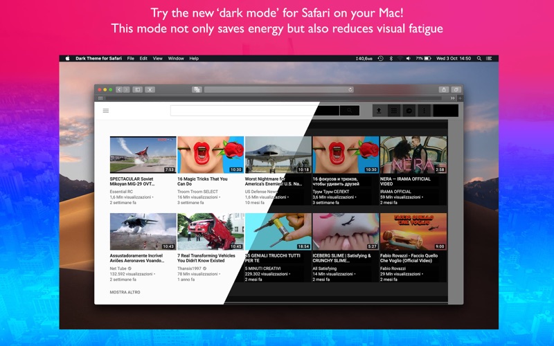 dark theme for safari iphone screenshot 1
