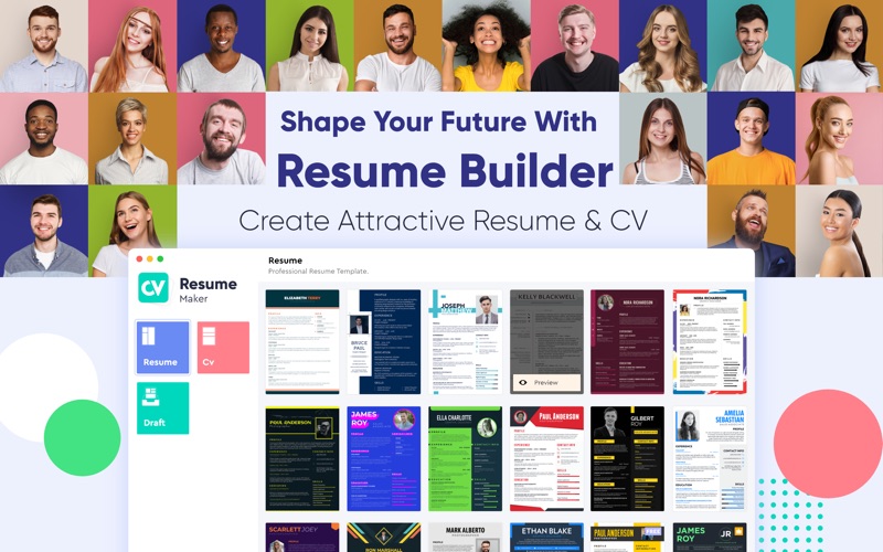 resume builder - easy cv maker iphone screenshot 1