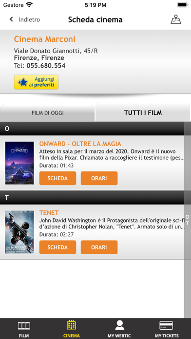 Webtic Stasera al Cinema Screenshot