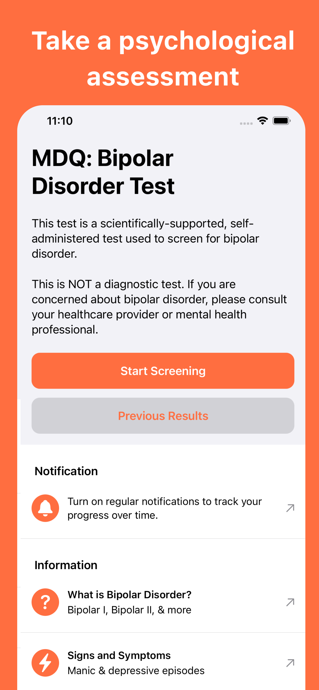 Bipolar Disorder Test