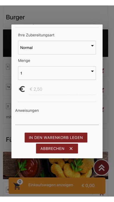 Bollywood Restaurant Olbernhau Screenshot