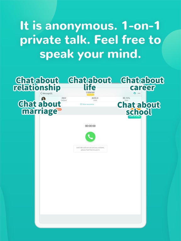 Screenshot #4 pour LetsTalk - 1 on 1 talk