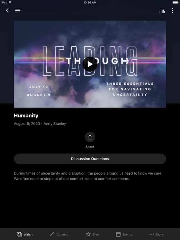 East Cobb Church iPad screenshot 2 - Lifestyle app