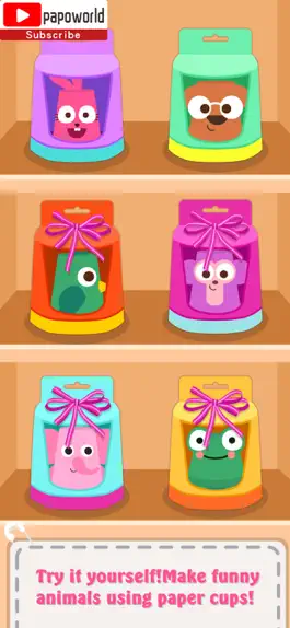 Game screenshot Paper Cup Animals apk