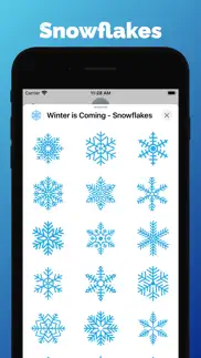 winter - snowflakes stickers iphone screenshot 1
