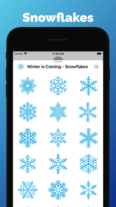 Screenshot #1 pour Hiver Neige & flocons de neige