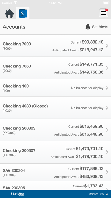 BankFirst Mobile Business Screenshot