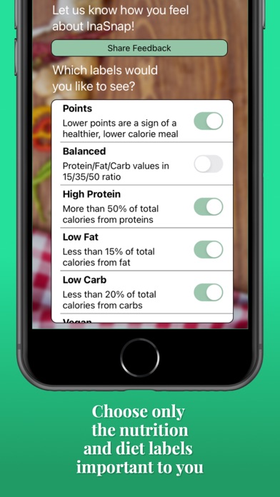 InaSnap! Nutrition Screenshot