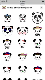 panda sticker emoji pack iphone screenshot 4