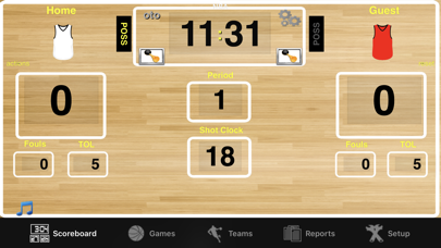 Ballers Basketball Scoreboard Screenshot