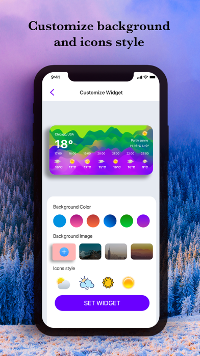 Weather Widget App Screenshot