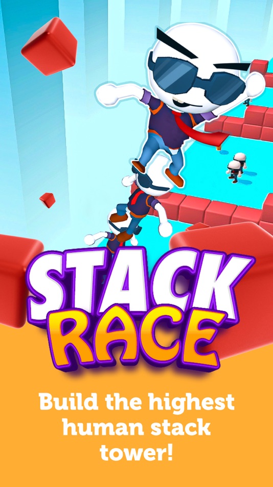 #1. Stack Race - 3D runner game (iOS) By: Syazan OU