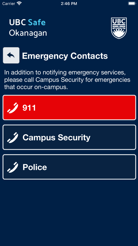 #6. UBC Safe Okanagan (iOS) 由: The University of British Columbia - Okanagan