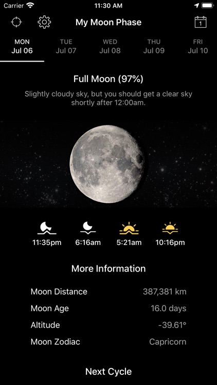 My Moon Phase Lunar Calendar By Jrustonapps B V