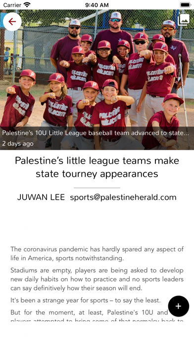 Palestine Herald-Press Screenshot
