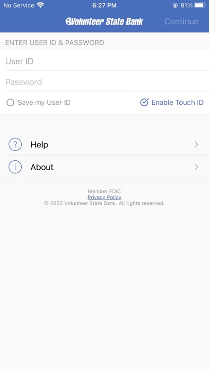 Volunteer Bank Mobile