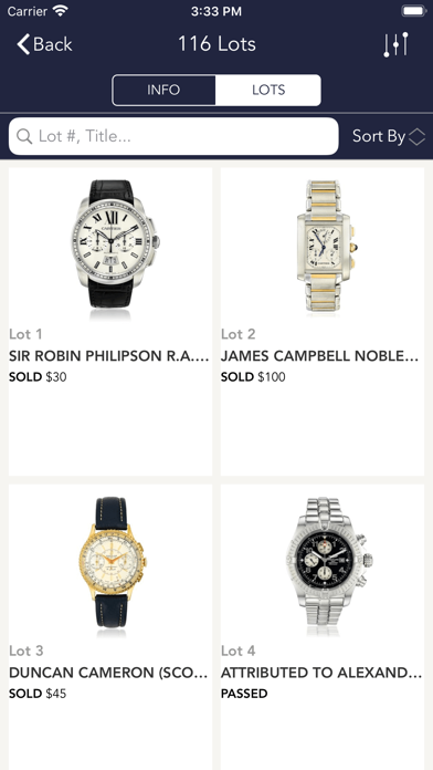 Fortuna Jewelry Watch Auction Screenshot