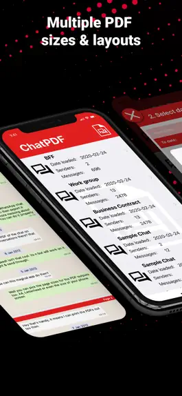 Game screenshot ChatPDF Export messages to PDF apk