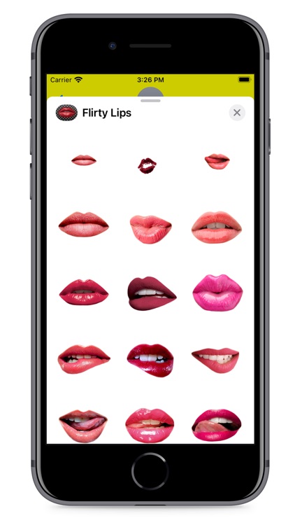Hot Flirty Lips Stickers