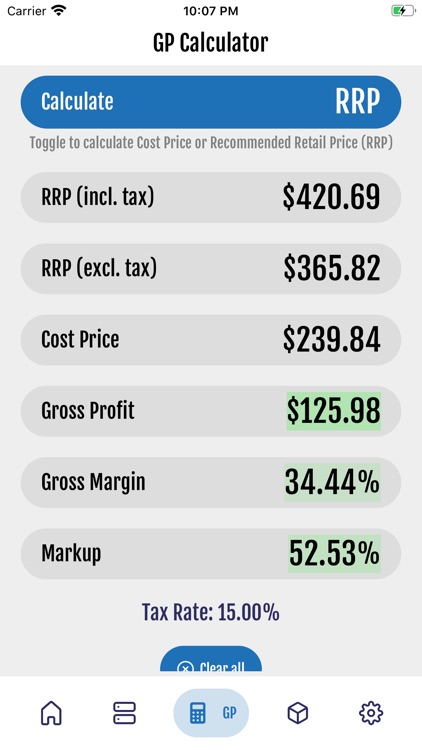 ieRetail Pro Calculator