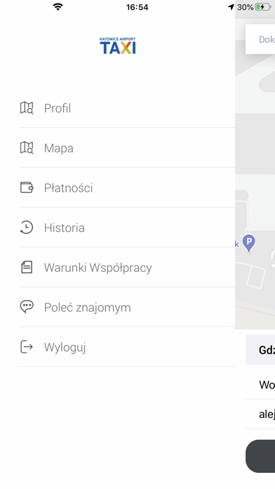 Katowice Airport Taxi Screenshot